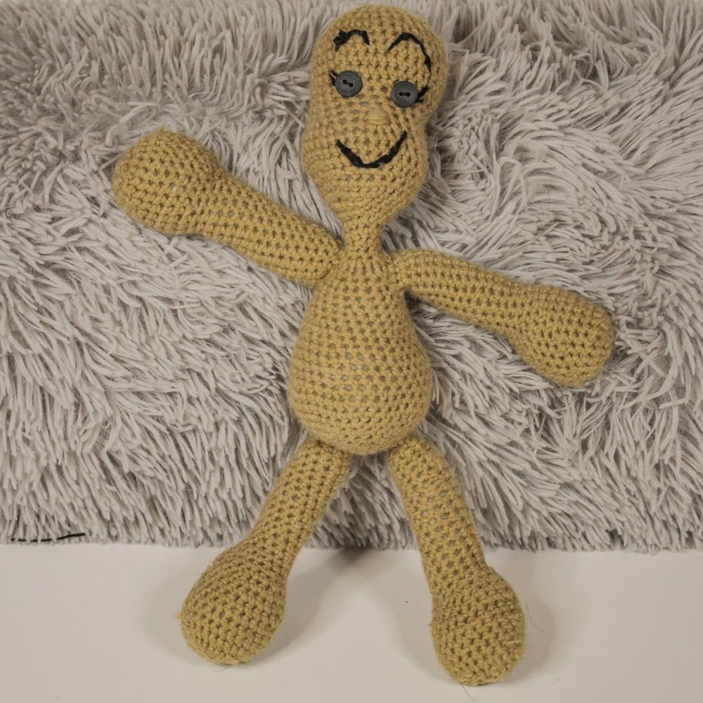 Amigurumi Doll Base (accessories Separate) Dark Skin Tone